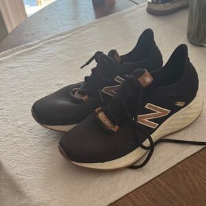 New Balance Women's Black and Tan Sneakers